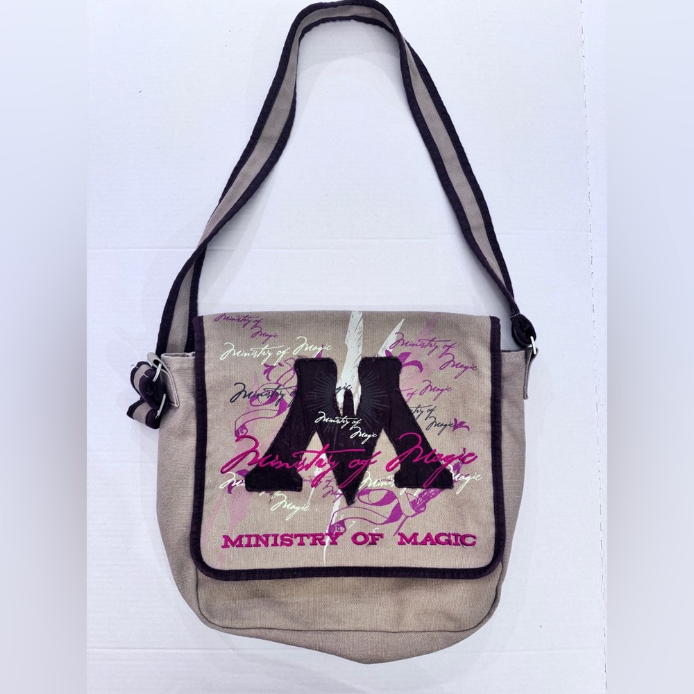 Harry Potter Ministry of Magic Canvas Messenger Bag Epic Universe Wizard